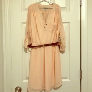 Charlotte Russe dress, light pink/beige never worn